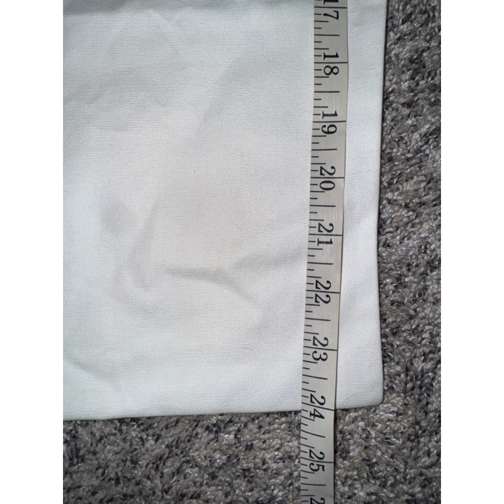 Alexander McQueen White Red Drawstring Dust Bag One Size Storage - Picture 2 of 9